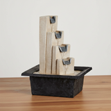 Fountain With Rectangular Plastic Tray 4 Level