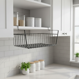 Black Metal Under Shelf Basket