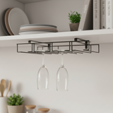 Black Metal Glass Holder