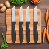 Black Peeler Knives (Set of 4)