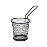 Black Round Appetizer Holder With Handle