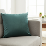 Blue Petrol Velvet Cushion 45X45cm