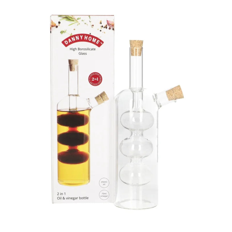 Borosilicate 2 in 1 Oil & Vinegar Bottle 320ml