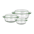 Borosilicate Saucepans (Set of 3) 