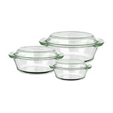 Borosilicate Saucepans (Set of 3) 
