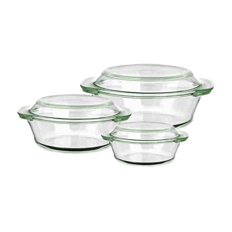 Borosilicate Saucepans (Set of 3) 