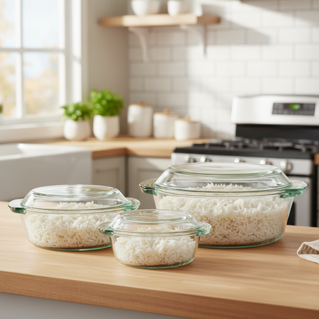 Borosilicate Glass Dish (Set of 3)