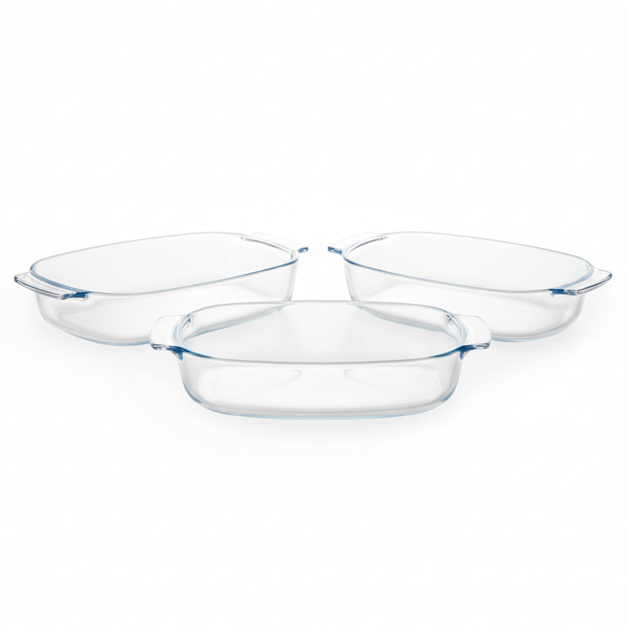 Borosilicate Serving Dish (Set of 3Pcs)