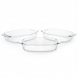 Borosilicate Serving Dish (Set of 3Pcs)