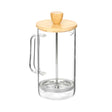 Borosilicate Teapot With Plunger Bamboo Lid 600ml