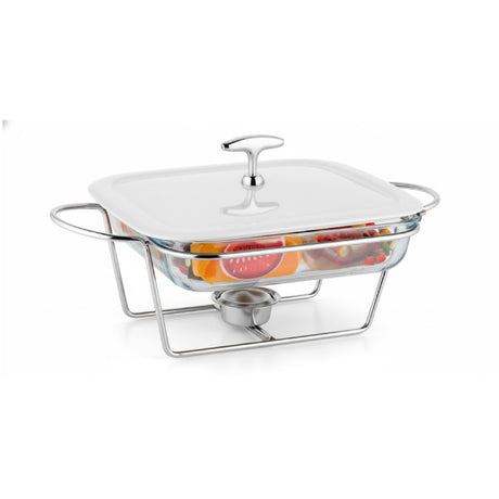 Burner Serving Dish Square 2L Silver
