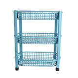 Three Layer Kitchen Storage Rack Blue