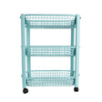Three Layer Kitchen Storage Rack Sky Blue