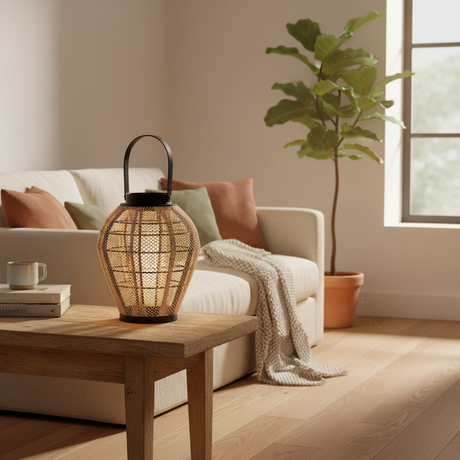 Candle Holder Lantern With Handle Conical