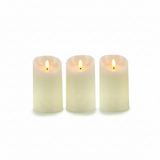 Led Candles Llama Oscillating Cream Set 3pcs