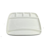 Ceramic 6 Compartment Snack Divider Plate 9" (Set of 2)