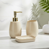 Ceramic Bathroom Beige (Set of 3pcs)