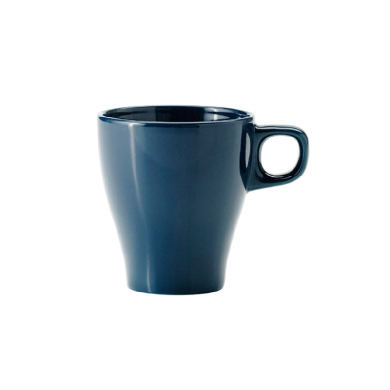 Ceramic Breakfast Coffee Mug Navy Blue 250ml