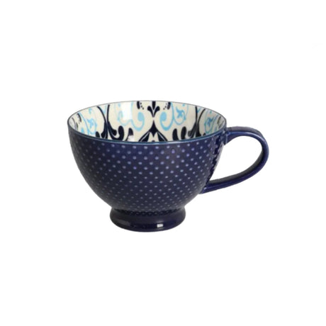 Ceramic Breakfast Santorini Coffee Mug Blue 355ml