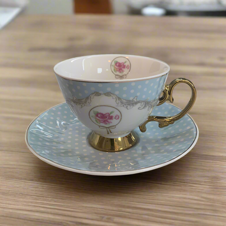 Ceramic Coffee Cup With Saucer