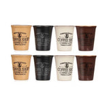 Ceramic Espresso Cup 4 Assorted Colours 120ml