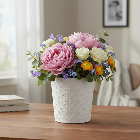 Ceramic Gray Flower Pot