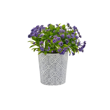 Ceramic Gray Flower Pot Mix 4 Designs