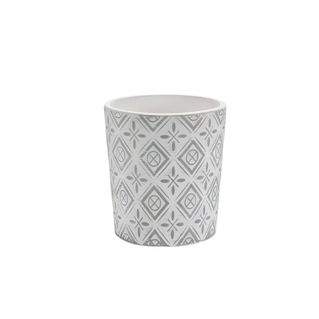 Ceramic Gray Flower Pot Mix 4 Designs