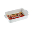 Ceramic Rectangle Dish 10" White