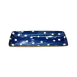 Ceramic Rectangle Tray Blue 12"