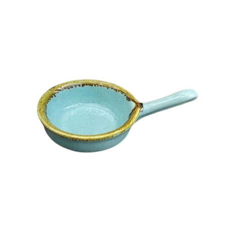 Ceramic Round Dip Sauce Bowl With Handle 4"