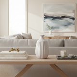 Ceramic Vase Narrow Neck 31cm Grey