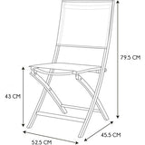 Elba Textilene Taupe Foldable Outdoor Chair