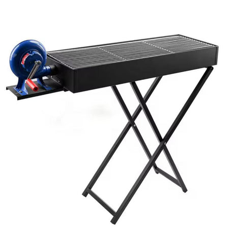 Charcoal Grill With Blower Black 30 x 60 cm