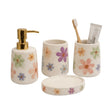 Bathroom Set Floral (Set of 4)