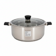 Stainless Steel Cooking Pot 32 cm/ 11L With Glass Lid