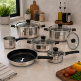 Stainless Steel 10 Pcs Cookware Set