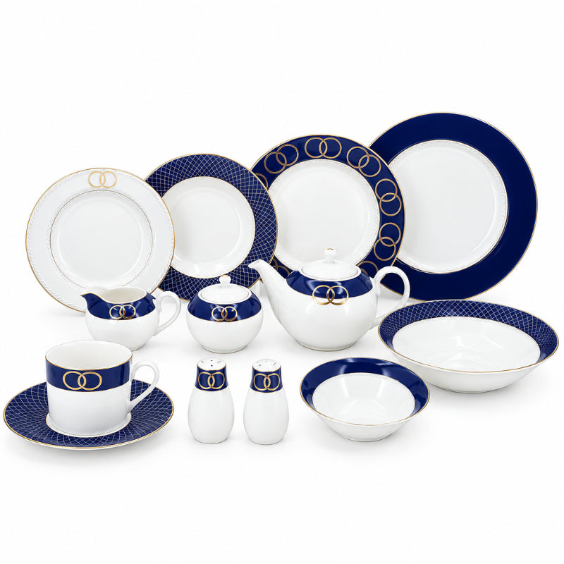 Dinner Set Blue Chanel (47pcs Set)