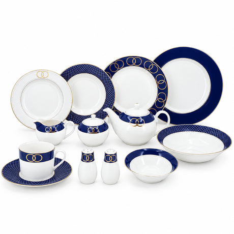 Dinner Set Blue Chanel (47pcs Set)