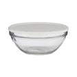 Chefs Round Lunch Box With White Lid 2500ml