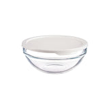Chefs Round Lunch Box With White Lid 595ml