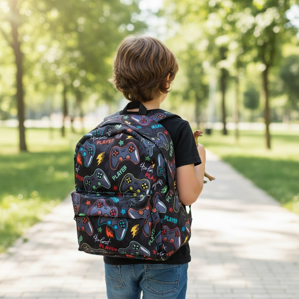 Children's Backpack Games Black