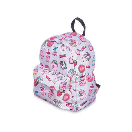 Children's Backpack Grey Rainbow