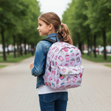 Children's Backpack Grey Rainbow