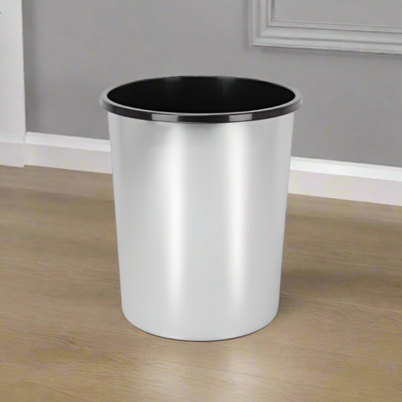 Chrome Waste Paper Bin