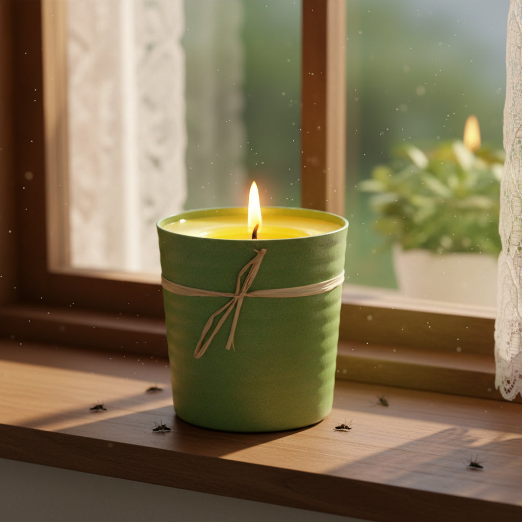 Citronella Candle In Eco Pot