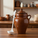 Clay Jar 2500ml With Plastic White Spoon