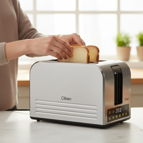 Clickon Two Slice Smary Bread Toaster 750W