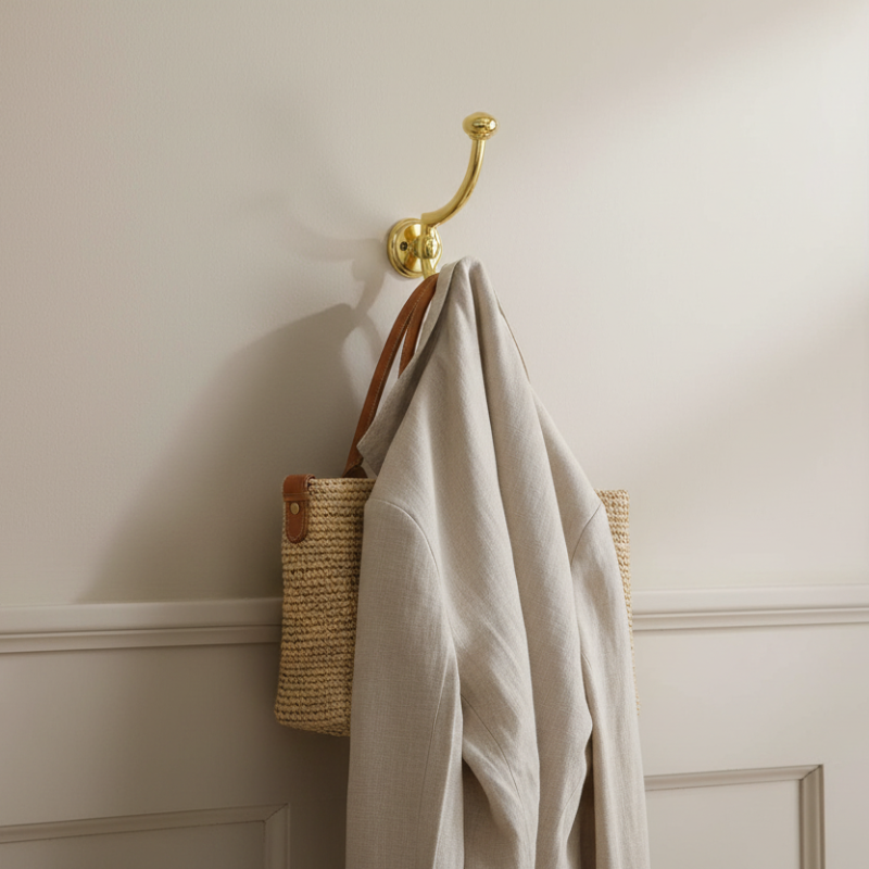 Coat Hook Gold 32mm