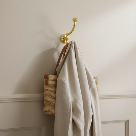 Coat Hook Gold 32mm
